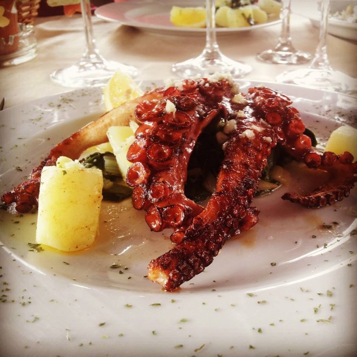 pranzo con polpo a Perast