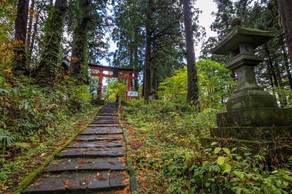 Il sentiero per il monte Haguro